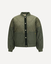 Reversible quilted Ravenshill Jacket - GREEN | Base Blu