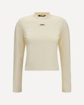 T-shirt a maniche lunghe - CREMA  | Base Blu