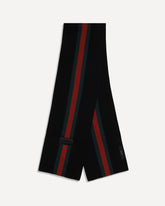 Sciarpa in lana con Nastro Web - NERO | Base Blu