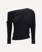 Asymmetric Sweater - BLACK | Base Blu