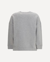 Cotton crewneck Sweatshirt - GREY | Base Blu