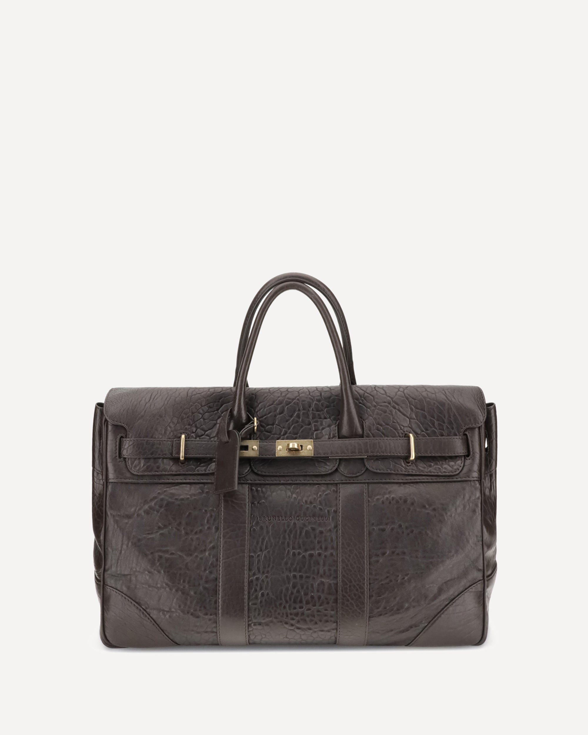 BRUNELLO CUCINELLI Country Travel Bag BROWN | Base Blu