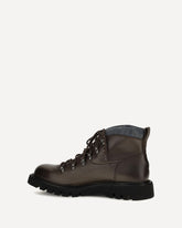 Leather lace-up Boots - BROWN | Base Blu