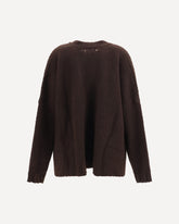 Casentino-effect wool Cardigan - BROWN | Base Blu