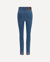 Fitted Jeans with lace details - LIGHT BLUE | Base Blu