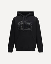 Printed Hoodie - BLACK | Base Blu