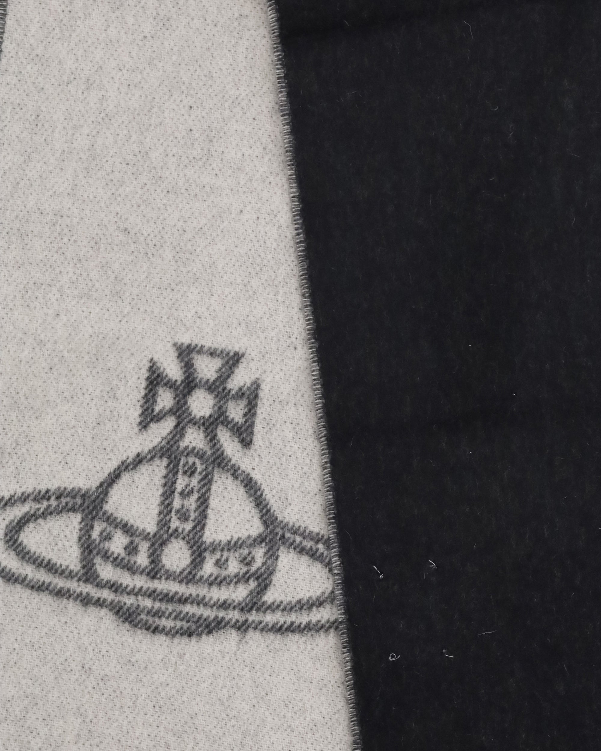 VIVIENNE WESTWOOD Wool Scarf BLACK | Base Blu