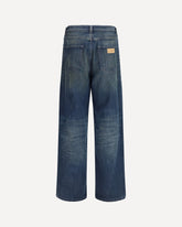 Five-pocket Pants with panel design - BLUE | Base Blu