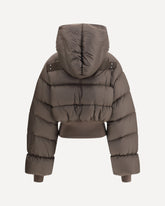 Hooded Down Jacket - BROWN | Base Blu