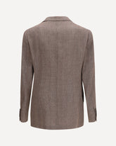 Double-breasted tailored Jacket - BROWN | Base Blu