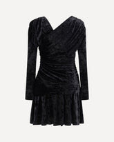 Ruched Mini Dress - BLACK | Base Blu