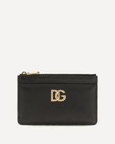 Leather Card Holder with logo - BLACK | Base Blu