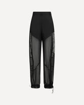 Nacy Pants with lace inserts - BLACK | Base Blu