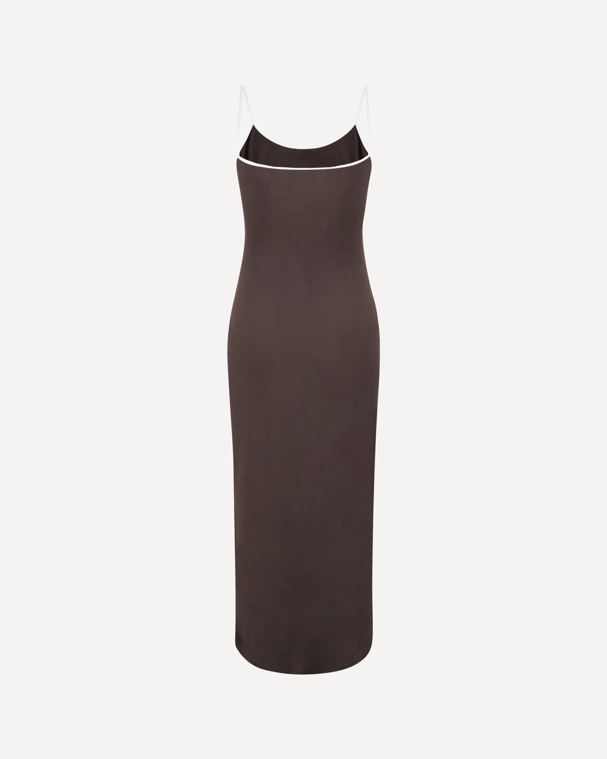 MIU MIU Midi sleeveless Dress BROWN | Base Blu MIU MIU Midi sleeveless Dress BROWN | Base Blu