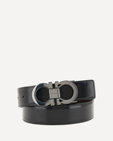 Gancini reversible Belt - BLACK | Base Blu