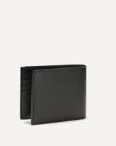 Portafogli in pelle liscia - NERO | Base Blu