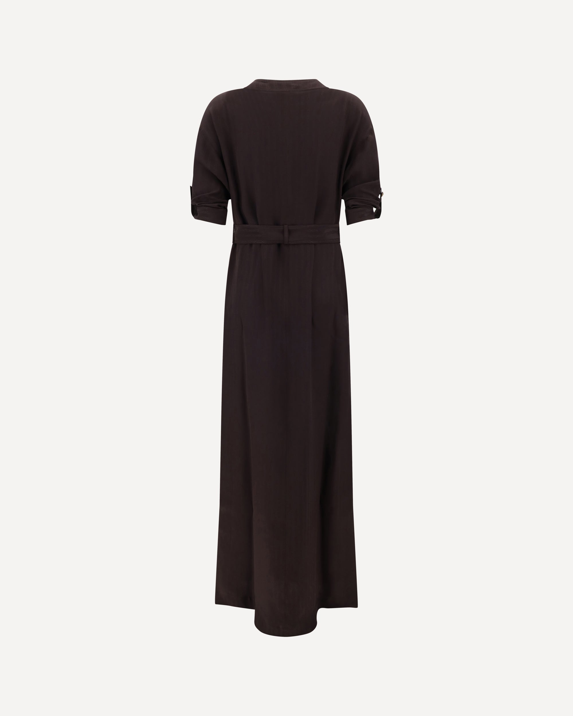 tom ford brown dress TOM FORD Plunging Cowl-Neck Sleeveless Maxi Dress