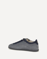 Nubuck and suede Sneakers with Slim sole - GREY | Base Blu