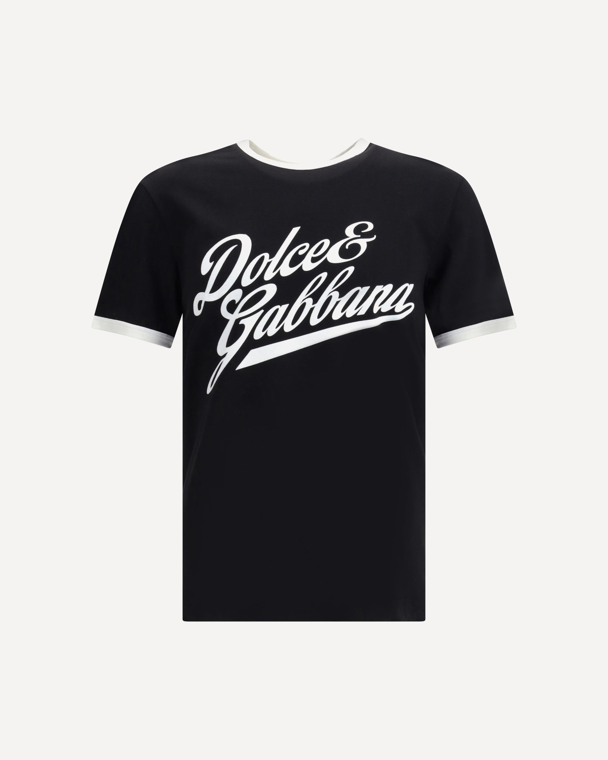 DOLCE & GABBANA Cotton T-Shirt BLACK | Base Blu