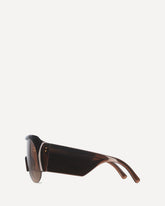 Occhiali da Sole Half Bombé - MARRONE | Base Blu