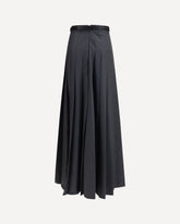 Pleated maxi Skirt - GREY | Base Blu