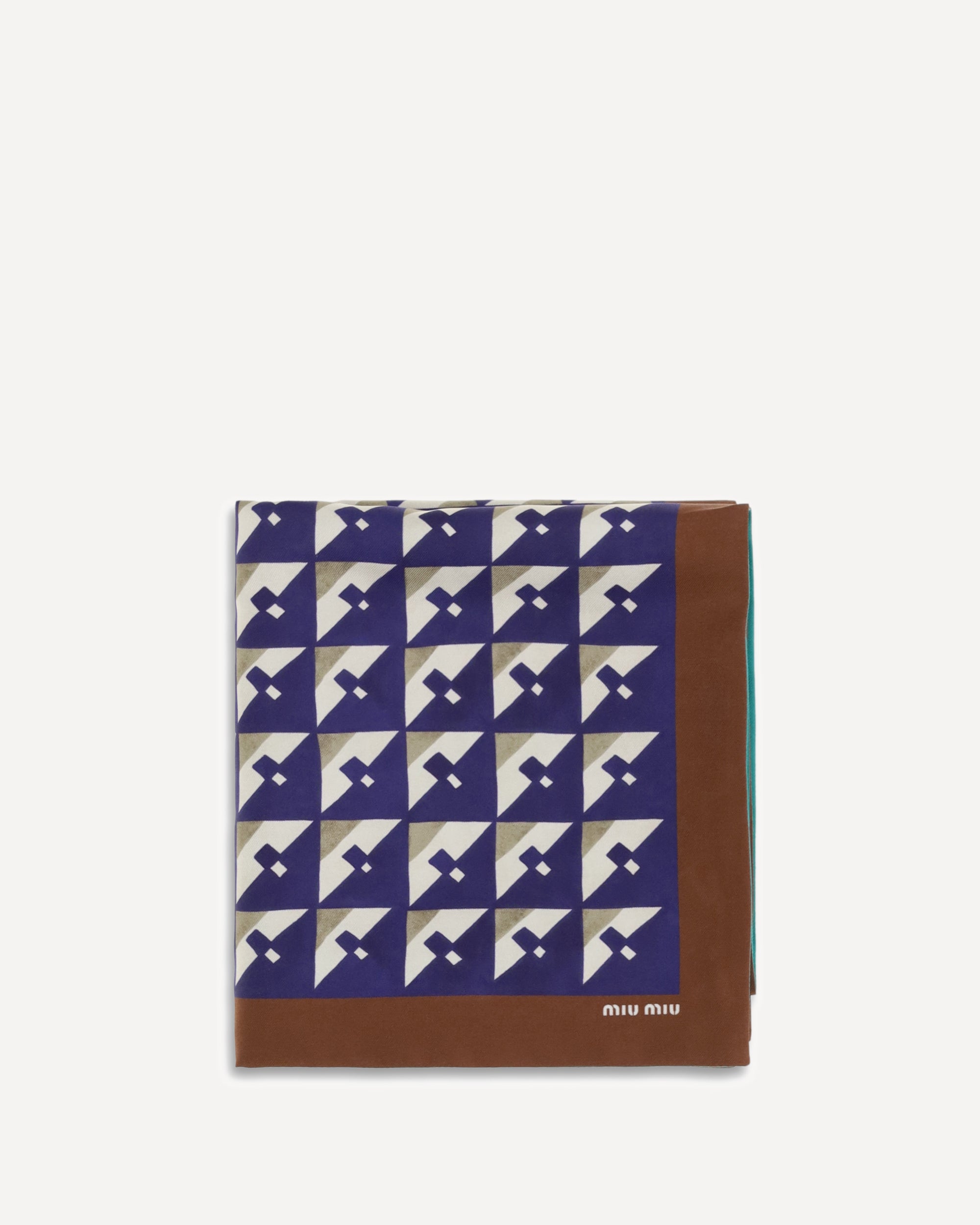 MIU MIU Geometric print Scarf MULTICOLOUR | Base Blu