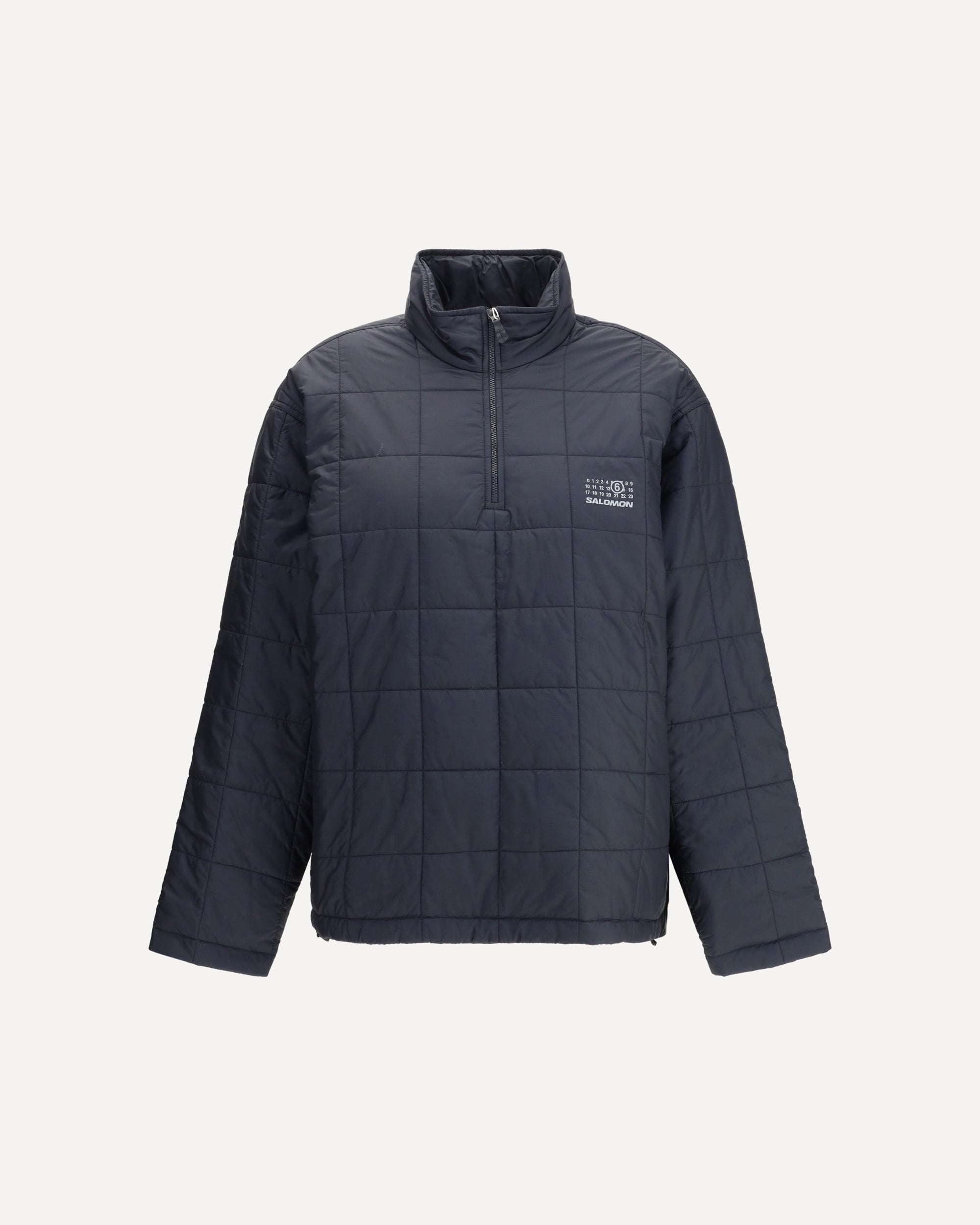 MM6 Quilted half zipped Jacket Salomon X MM6 BLACK | Base Blu