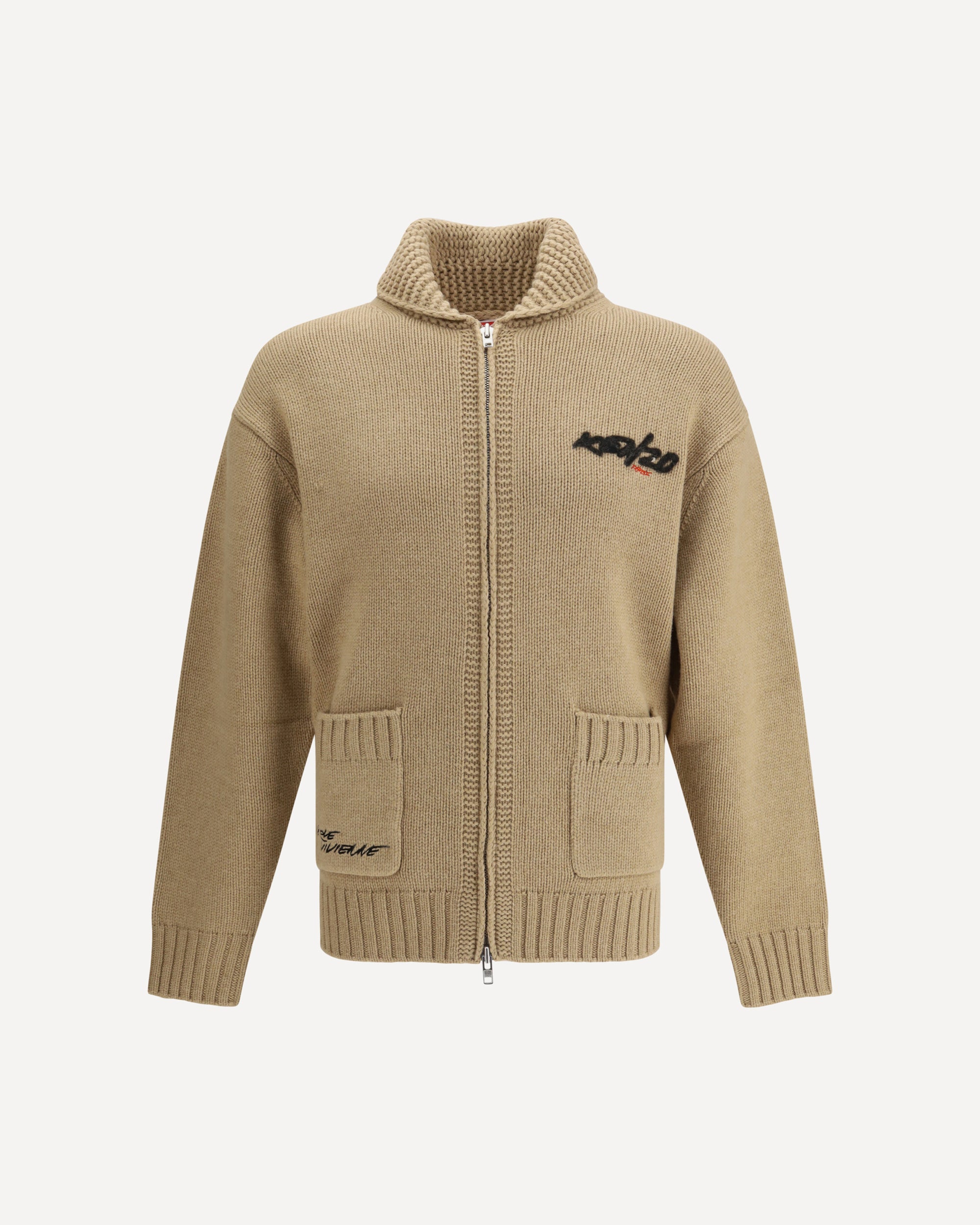 ブーケ KENZO Futura zippered Cardigan BEIGE | Base Blu