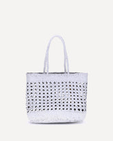 Eclipse Cannage Tote Bag - WHITE | Base Blu