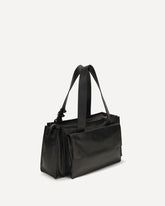 Utilitaire leather Shoulder Bag - BROWN | Base Blu
