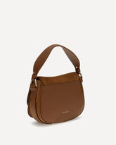 Small Mavery Shoulder Bag - BROWN | Base Blu