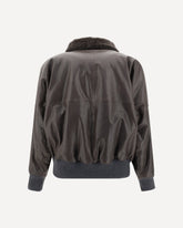 Leather Jacket - BROWN | Base Blu