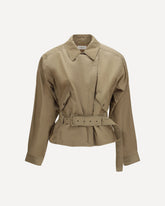 Giacca corta con cintura - BEIGE | Base Blu