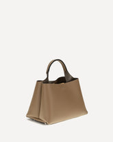 Micro leather Handbag - BEIGE | Base Blu