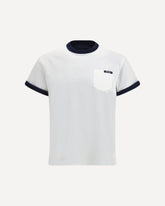 Reversible cotton T-shirt - WHITE | Base Blu