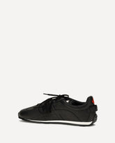 Leather Sneakers - BLACK | Base Blu