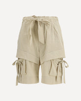 Viscose and cotton Shorts - BEIGE | Base Blu
