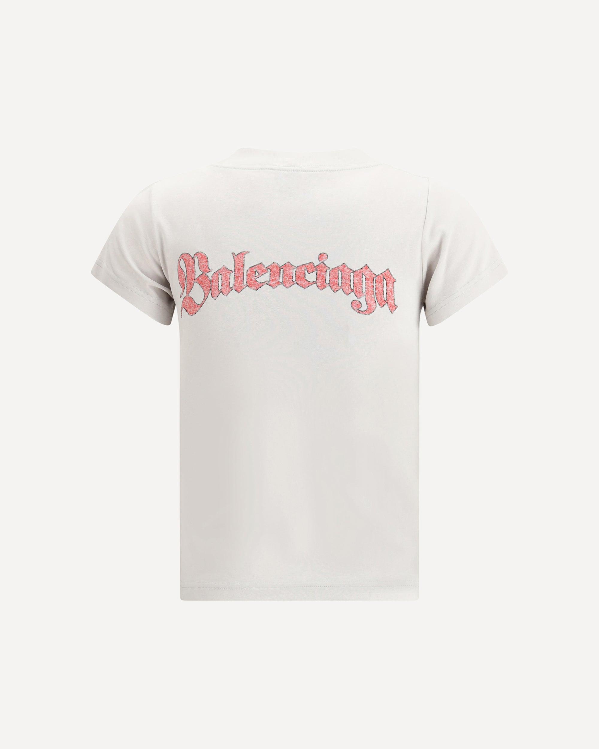 BALENCIAGA Graphic Logo Crew Neck T-Shirt WHITE | Base Blu
