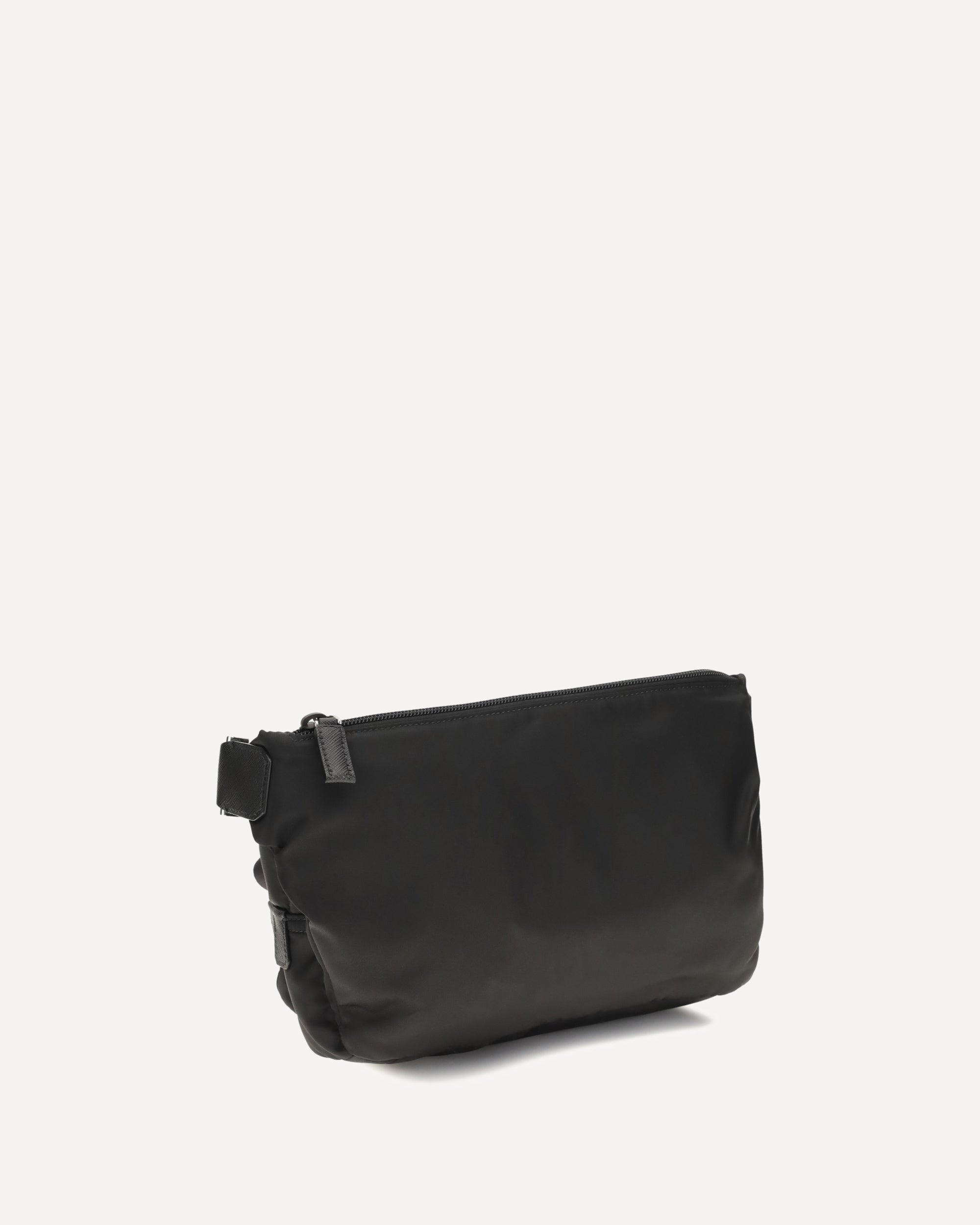 PRADA Re-Nylon and Saffiano Shoulder Bag BLACK | Base Blu