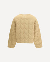 Quilted Jacket in water-repellent nylon - BROWN | Base Blu