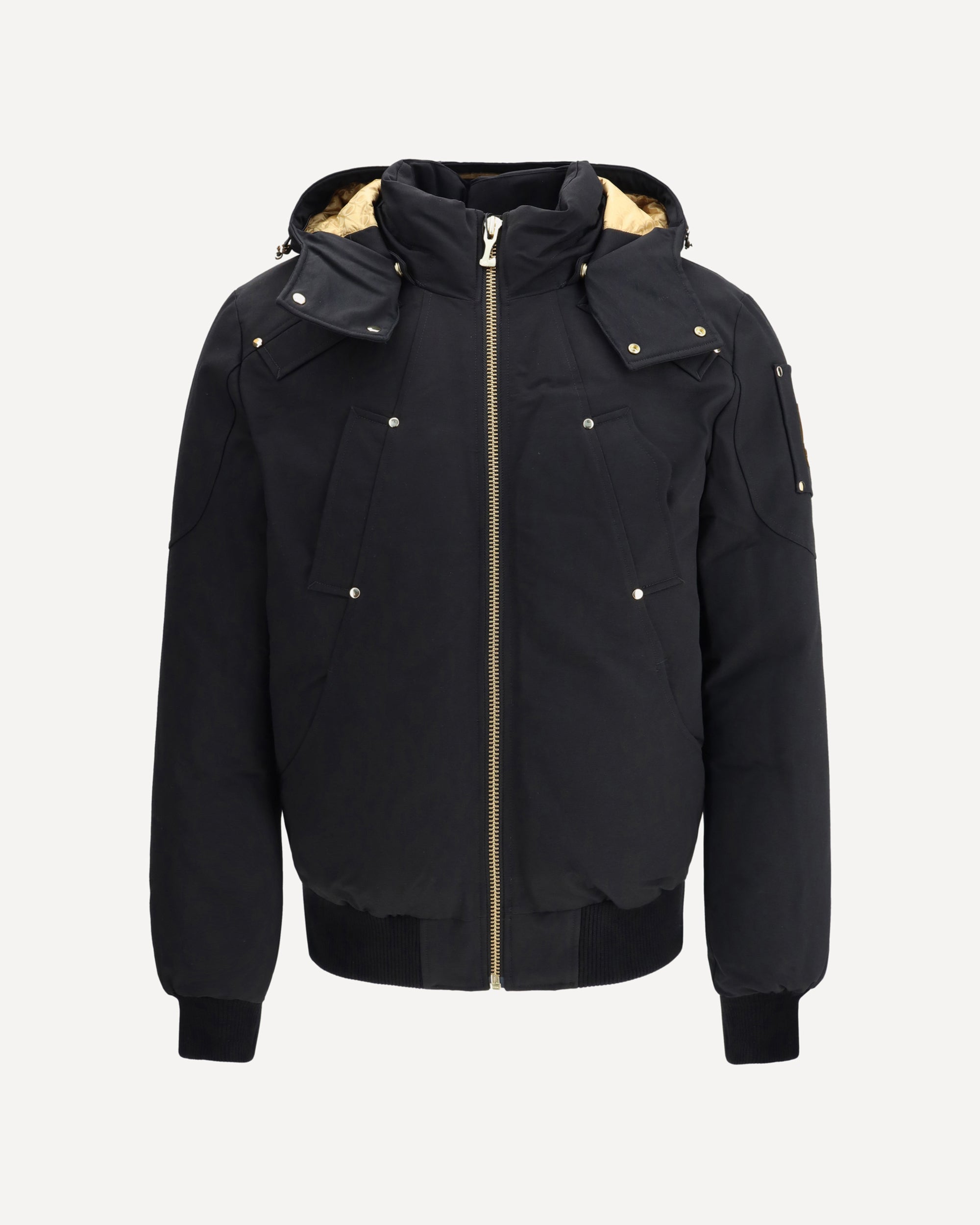 MOOSE KNUCKLES Gold Ballistic Neoshear Bomber BLACK | Base Blu