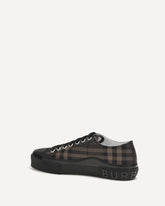 Jack Check nylon-blend Sneakers - BROWN | Base Blu
