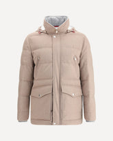 Cashmere Down Jacket - BEIGE | Base Blu