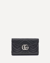 GG Marmont Wallet with Chain - BLACK | Base Blu