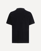 T-shirt in cotton with a logo - BLACK | Base Blu