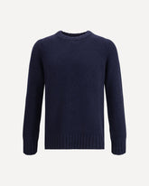 Crewneck Wool Sweater - BLUE | Base Blu