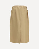 Cotton midi Skirt - BEIGE | Base Blu
