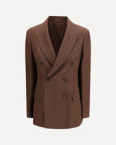 Blazer doppiopetto Peak Lapels - MARRONE | Base Blu