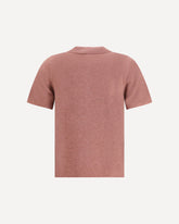 Cashmere Polo Sweater n°198 Salamander - PINK | Base Blu