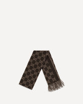 GG cashmere Scarf - BROWN | Base Blu